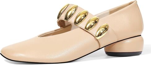 Mary Janes Dress Shoes for Women Heels Pumps مريحة مغلقة مستديرة في إصبع القدم مكتنزة منخفضة الكعب أعمال الأعمال in Kuwait