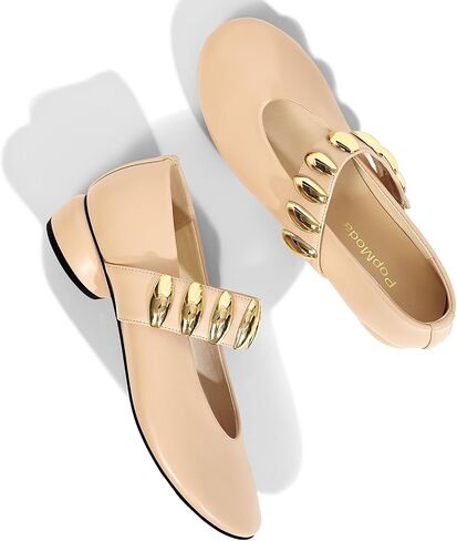 Mary Janes Dress Shoes for Women Heels Pumps مريحة مغلقة مستديرة في إصبع القدم مكتنزة منخفضة الكعب أعمال الأعمال in Kuwait