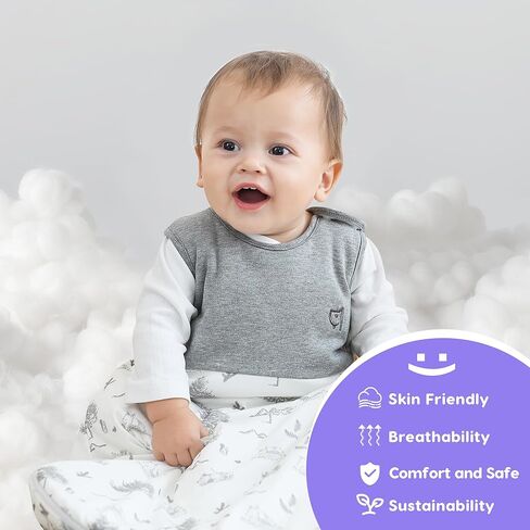 PuppyNap Sleep Sack 6-12 Months, 1.5 Tog Wearable Blanket Baby fits Newborns and Infants, Toddler Sleep Sack with 2-Way Zipper in Kuwait