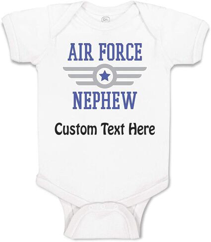 Cute Rascals Baby Bodysuit Air Force Nephew Aunt Uncle Boy & Girl Baby Clothes Funny Cotton in Kuwait