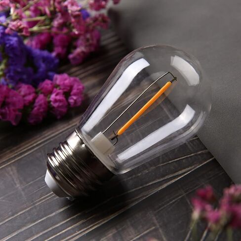 مصابيح LED LEG LEG LIGHT ، مصباح LED البديل C7 C7 PROCINAL LED لضوء السلسلة ، مصابيح مصباح الملح القاعدة E12 ، 0.6W ما يعادل 7W ، أبيض دافئ 2200 كيلو فولت ، 50 لتر ، 8 حزمة in Saudi Arabia