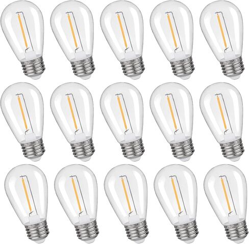 مصابيح LED LEG LEG LIGHT ، مصباح LED البديل C7 C7 PROCINAL LED لضوء السلسلة ، مصابيح مصباح الملح القاعدة E12 ، 0.6W ما يعادل 7W ، أبيض دافئ 2200 كيلو فولت ، 50 لتر ، 8 حزمة in Saudi Arabia