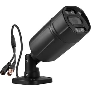 Fuers 1080p Security Camera 5-in-1 CCTV Bullet Wired Cam, AHD/TVI/CVI/XVI/CVBS, Analog Surveillance Video Add–On Camera for Indoor/Outdoor Use, 80ft Clear Night Vision (Power Adapter Not Included)
