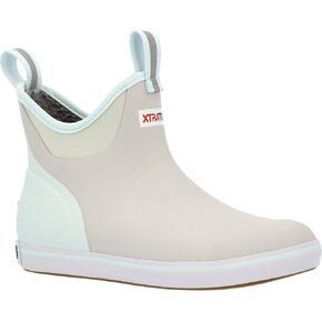 Xtratuf Women's Trolling Pack Fleece Lined Ankle Deck Boot, Grey Teal, Size 9(M)