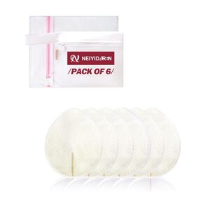 Washable Nursing Pads 6 PCS Reusable Breast Pads for Breastfeeding Soft and Super Absorbent Nipple Pads with Laundry Bag & Travel Storage Bag for Postpartum Essentials - 4.4 * 5inch