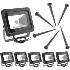 2 Pack Cool White 50W LED Flood Light Outdoor Waterproof IP65, Wall Security Landscape Lamp, Home, Square, Yard, Garage, Street, Pathway, Spike Stand, Low Voltage 12V 24V 36V 48V 60V DC AC
