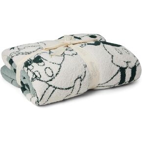 Barefoot Dreams® CozyChic® Disney Mickey and Donald Stripe Blanket, Cream-Pinecrest, 45"x60"