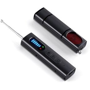 Hidden Camera Detectors, Anti Spy RF Signal Scanner,Bug Detector,6 Levels Sensitivity 4 Modes,Tracking Device Detector,25H Work,for Hotels,Home,Office,Protect Your Privacy in All aspects (Black)