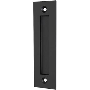 JUBEST 8-3/5'' Sliding Barn Door Handle Modern Simple Finger Flush Pull Handle for Gates Garages Sliding Doors Cabinets Closet and Drawers,Matte Black