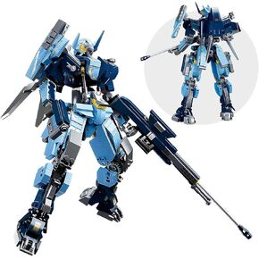 Samurai Mech Warrior Model Building Sets, Double Swords Robot Building Blocks Toy Set, 923 Pcs Creative Collectible Gift for Adults Man Teens Boys 8+