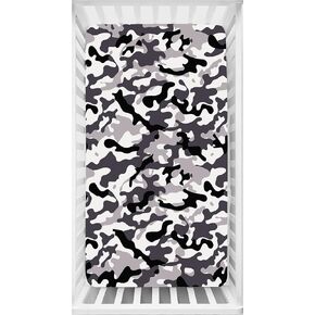 Dear Baby Gear Deluxe Baby Crib Sheet - Cotton Polyester Infant Sheets - Soft Machine-Washable Crib Mattress Cover - Newborn Nursery Bedsheet - Shades of Pink Camouflage, 52"x28"x10" in Saudi Arabia