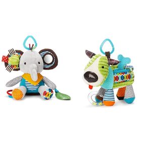 Skip Hop Bandana Buddies Baby Activity and Teething Toy with Multi-Sensory Rattle and Textures, Elephant & Bandana Buddies Baby Activity and Teething Toy with Multi-Sensory Rattle and Textures, Puppy