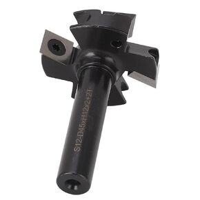 Slab Flattening Router Bit, 1 3/4 Inch Cutting Diameter, Heavy Duty Planer Bit, Indexable Blade Vise, 4 Flute Lock for CNC Machine