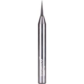 Yonico Router Carving Bits CNC Engraving Solid Carbide V Groove 10 Degree Zero Point 1/4-Inch Shank 14092q
