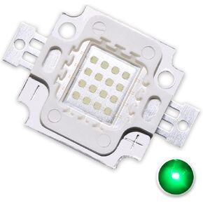 1Pcs 16W High Power LED Chip Green Super Bright Intensity SMD COB Module Light Multichip for Stage Light for DIY Lighting(Green520nm-525nm/1400mA/16Watt/ DC 11V-13V)