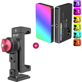 ULANZI ST-27 Phone Tripod Mount + VIJIM VL120 RGB Light