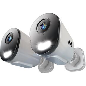 Night Owl Wired IP 4MP Deterrence Camera with 2-Way Audio - 2 Pack - White
