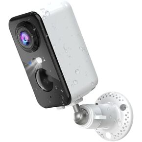 Geekee Wireless Cameras for Home Security, 2-Way Talk, Cloud/SD Storage, Spotlight Siren Alarm