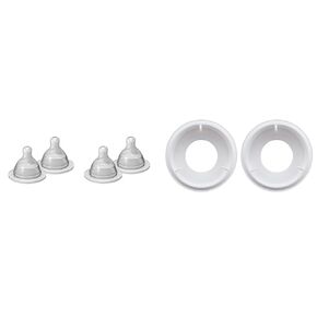 MAM Bottle Nipples Extra Slow Flow Nipple Size 0, for Newborn Babies and Older & Easy Start Anti Colic Bottle Valve Replacement,2 Count (Pack of 1)