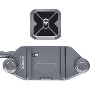 Came-TV Camera Clip Backpack Clip with Quick Release Plate, Aluminum Camera Clip Backpack Strap Camera Mount Holder with QR Clamp System for Canon, Sony, Nikon, Fuji, DSLR, Action Camera (68001)