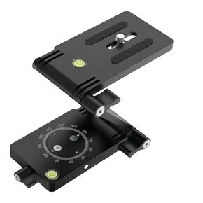 Z Flex Tilt Camera Tripod Head Mount, Multi-Angle Foldable Camera Z Bracket, Z Type 360° Rotation Flexible Pan & Tilt with Bubble Level for Camera Slider Rail Tripod Monopod