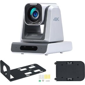 4K PTZ Camera PoE, 25X Optical Zoom, Simultaneous HDMI & SDI outputs, RTSP/RTMP(s)/SRT, Standalone IP Live Streaming to YouTube, Twitch for Meeting, Church, Event, Teaching