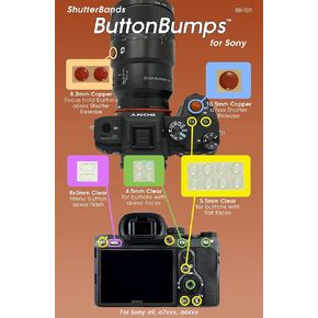 ButtonBumps Compatible with Sony E-Mount Cameras