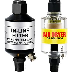 LE LEMATEC Air Compressor Filtration Duo: AI303 & ZN312 Filters