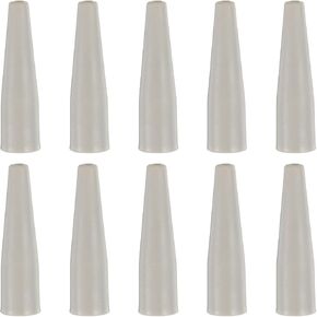 HARFINGTON 10 Pcs Air Nozzle Tip Rubber Blow Gun Tip for Air Blow Guns Tool Parts & Accessories, Milky white