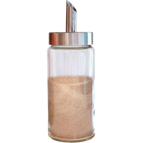 (Sugar & cinnamon) Dispenser/Pourer/Shaker – MODREN STILE Brushed Nickel - Stainless Steel Lid - ideal Sugar & cinnamon