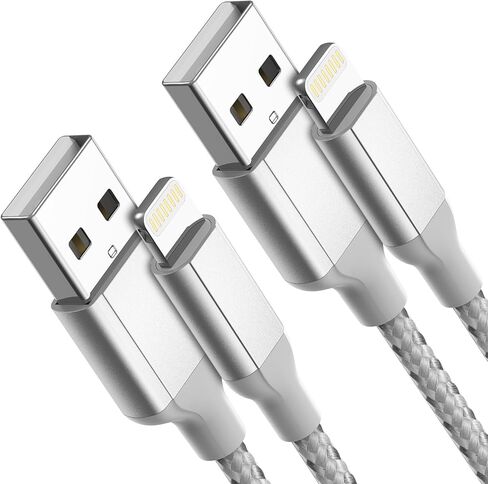 3 FT iPhone Charging Cable, [Apple MFi Certified] 2-Pack iPhone Car Charger Cord 3 Foot Fast Charging Carplay Lightning Cable Compatible with iPhone 14 13 12 11 Pro Max XR XS X 8 7 6 Plus SE iPad in Saudi Arabia