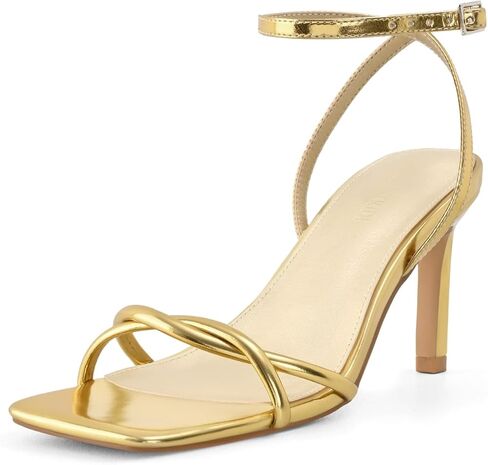 الصنادل ذات الكعب النسائي Strappy Square Square Open Tee Theels Exle Comfort Comfor in Kuwait