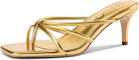 NobleOnly Womens Strappy Kitten Heels Square Open Toe Thong Heels Flip Flop Heels Dress Prom Slip-on Mule Heels 2.6 Inches Heels in Saudi Arabia