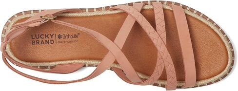 Lucky Brand Women’s Keilely Cross Strap Sandal Flat in Kuwait