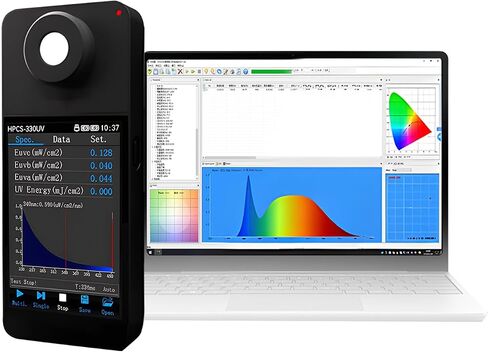 Spectrometer PPFD Meter PAR Quantum Meter with Wireless Remote Measurement-LED Grow Lights Full Spectrum for Precision Color Control & Interpretation-Ideal for Home, Engineering Lab & Industrial Use in Saudi Arabia