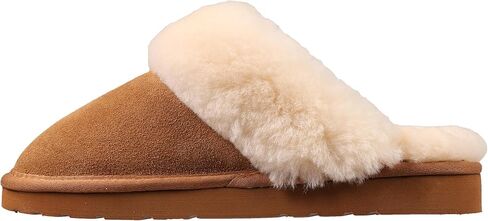 Lamo Women's Lia Scuff Slippers for Women - Premium Suede Upper, Sheepskin Cuff, Faux Fur Lining, Ortholite Foam Footbed with Australian Sheepskin, Rubberlon Outsole - Comfortable, and Stylish in Saudi Arabia