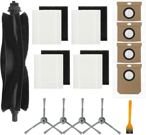 Replacement Accessories Kit Compatible for eufy L60 eufy 50 Series Robot Vacuum, 1 Main Brush, 4 Side Brushes, 4 Filters, 4 Dust Bags,1 Small Brush (14 Pack) in Saudi Arabia