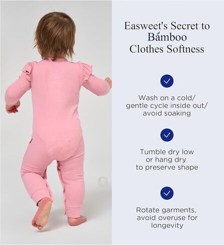 Bamboo Viscose Baby Girl Romper Ruffled Long Sleeve Crew Neck Baby Girl Jumpsuit in Kuwait