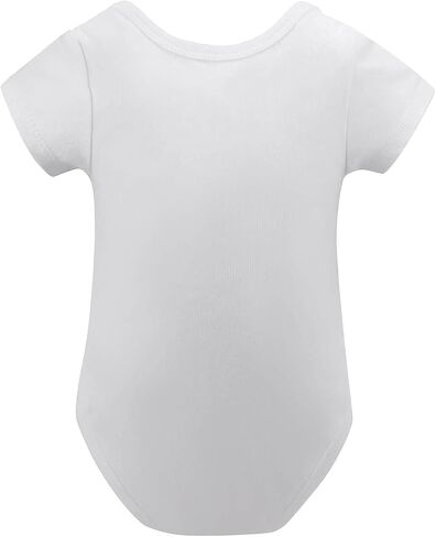 Nana And Poppy Love Me Romper for Boys Short Sleeve Baby Girl Clothes Neutral White Boys Baby Clothes 0-3 Months in Kuwait