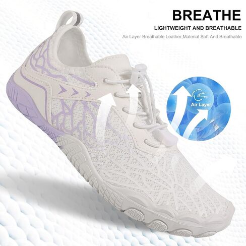 Hike Barefoot Shoes Womens Men,Unisex Barefoot Water Shoes Breathable, Anti-Slip Hiking Footwear for Athletic Wide Toe Shoe Footwear for Hiking, Walking, Running, Yoga, and Water Sports in Saudi Arabia