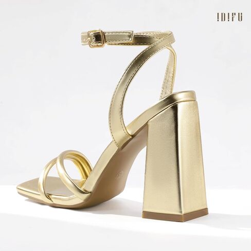 idifu in4 strappy cheels for women high chunky block heels square spied open ele slingback slingback strap bress shoes wedder prom party party work heeled sonched yeel yeel sexy sexy conger shice cheels in Kuwait