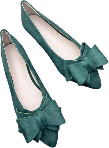 HuangTaiJi Qing Women's Pointy Toe Exquisite Pearl Rhinestone Dressy Ballet Flats Bling Slip On Comfortable Wedding Party Working Shoes in Saudi Arabia