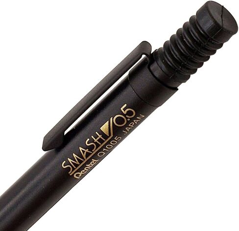 Pentel Smash Q1005-GMKS Kiji Shoji Pentel Smash Mechanical Pencil, 0.02 inches (0.5 mm), Gunmetal Full Body, Limited Color in Saudi Arabia