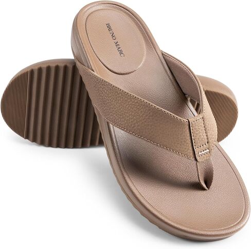 Bruno Marc Men's Flip Flops Thong Sandals Soft Cushion Supportive Footbed Summer Shoes in Saudi Arabia