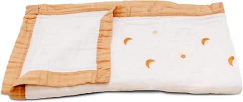 100% Cotton Muslin Baby Blanket | Soft & Breathable 6-Layer Baby Blanket | Lightweight Quilt for Newborns, Infants & Toddlers | Gender-Neutral (Little Prince) in Saudi Arabia