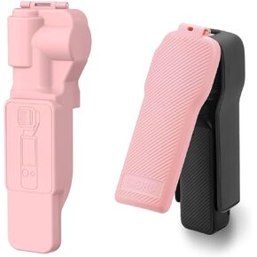 Pocket 3 Protective Cover Case & Silicone Cover, Gimbal Lens Cap Screen Protector for DJI Osmo Pocket 3 Creator Combo Handle and Protective Case Lens Protector Accessories(Pink)