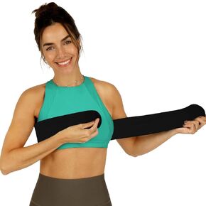 Post Op Breast Augmentation Bra Band | Breast Implant Chest Brace For Women | Compression Wrap Post Surgery Bra Belt | No Bounce Stabilizer Strap | Sports Bra Alternative Running (Fits Most)