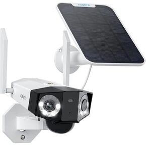 REOLINK 4G LTE Cellular Security Camera Outdoor 4 MP, Dual-Lens Wide View, No WiFi, Wireless Solar Battery Powered, 2K Spotlight Color Night Vision, Local Storage, 2-Way Talk, Motion Only Alert
