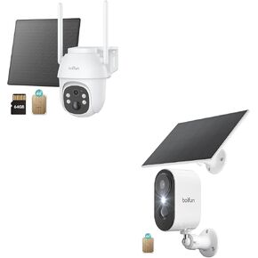 BOIFUN 3G/4G LTE Cellular Solar Security Cameras Wireless Outdoor, 2K No WiFi Solar Security Camera,2 Way Talk, Smart Motion Detection, Color Night Vision