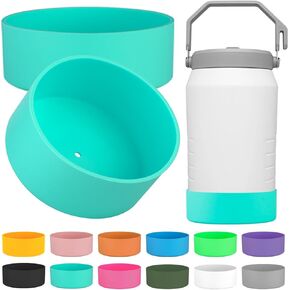 2Pcs Silicone Boot Sleeve for Stanley 64oz IceFlow Flip Tumbler with Straw,Silicone Boot Applicable to Stanley Water Bottle 64oz,Bottom Protective Suitable for Stanley Accessories
